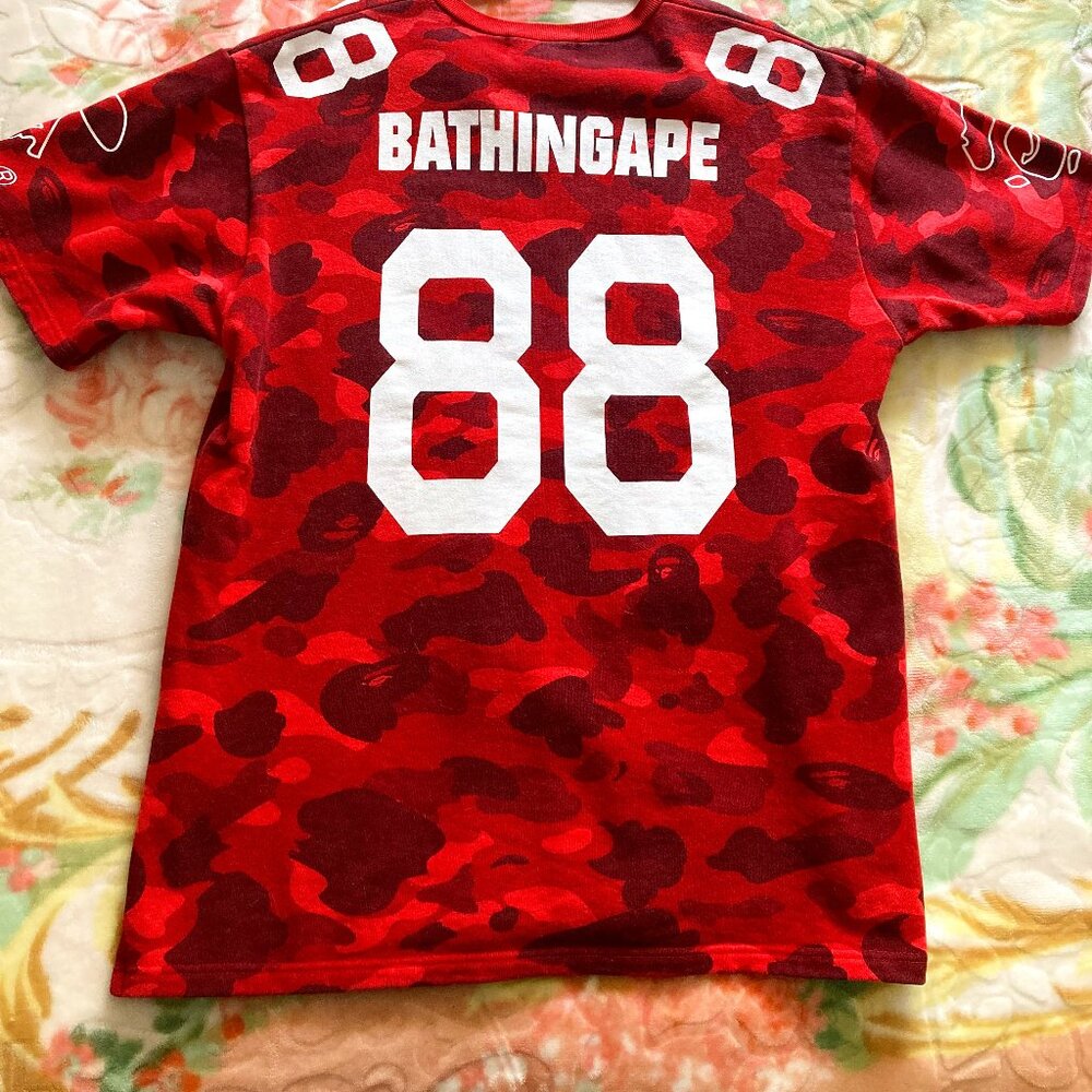 Bathing Ape Red Camo Jersey